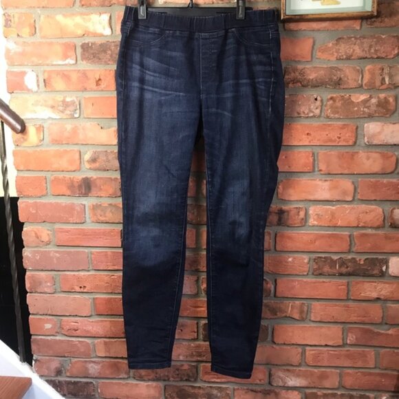 Eileen Fisher Stretch Organic Cotton Jeans Pull-On Minimalist Pants Denim Slim S - Picture 2 of 15